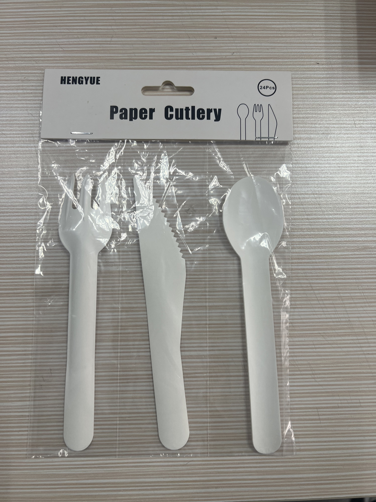 Paper knife fork spoon, paper ice cream spoon, one -time paper knife fork spoon